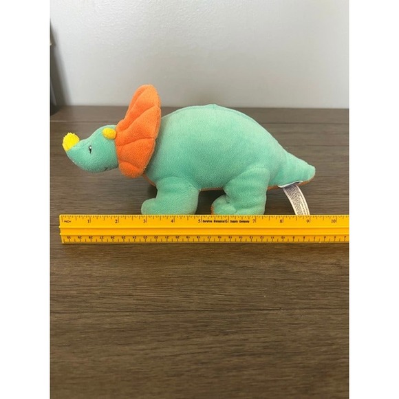 Babies “R” Us Teal Triceratops Dinosaur Plush 9" - Picture 5 of 5